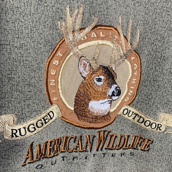 Vintage American Wildlife Embroidered Sweater - Picture 2 of 3